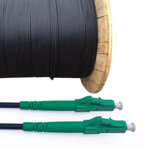 Elfcam® - câble à fibre optique pour usage extérieur, LC/APC vers LC/APC OS2 Simplex, monomode, diamètre du câble 5,0 mm