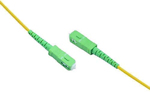 Câble jarretière fibre optique pour Orange / SFR / Bouygues SCAPC à SCAPC  blanc 5m