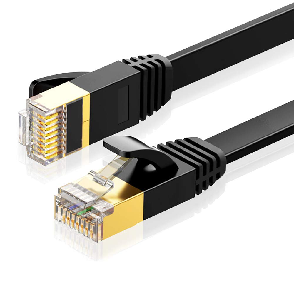 Elfcam® - 8m Cat7 Cable Reseau Ethernet RJ45, LAN/WLAN Cable Cat 7 Paire  Torsadee Blindee SFTP 100% Cuivre, Cable Rond, Blanc (8M) au meilleur prix