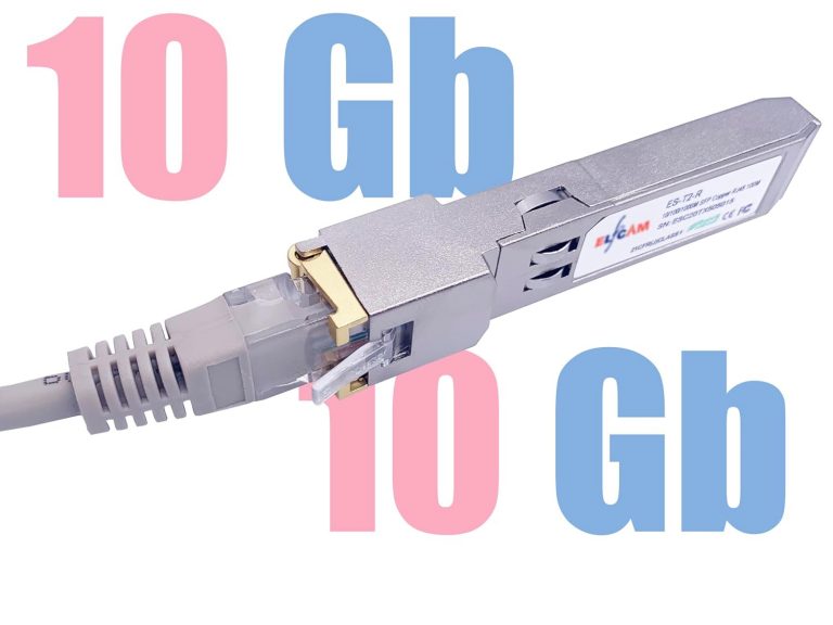 Modulo SFP+ 10G RJ45 Per Freebox Ultra – 10GBase-T Con Cavo Cat8, Compatibile Cisco, Ubiquiti, Netgear