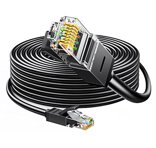 Câbles réseau GENERIQUE Cable Ethernet Plat Blinde Noir CAT7 RJ45