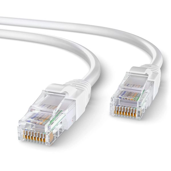 Cmple Cable Ethernet Cat6 de 10 Gbps – Cable de red de computadora con  conectores RJ45 chapados en oro, cable LAN Ethernet de red Cat6 de 550 MHz