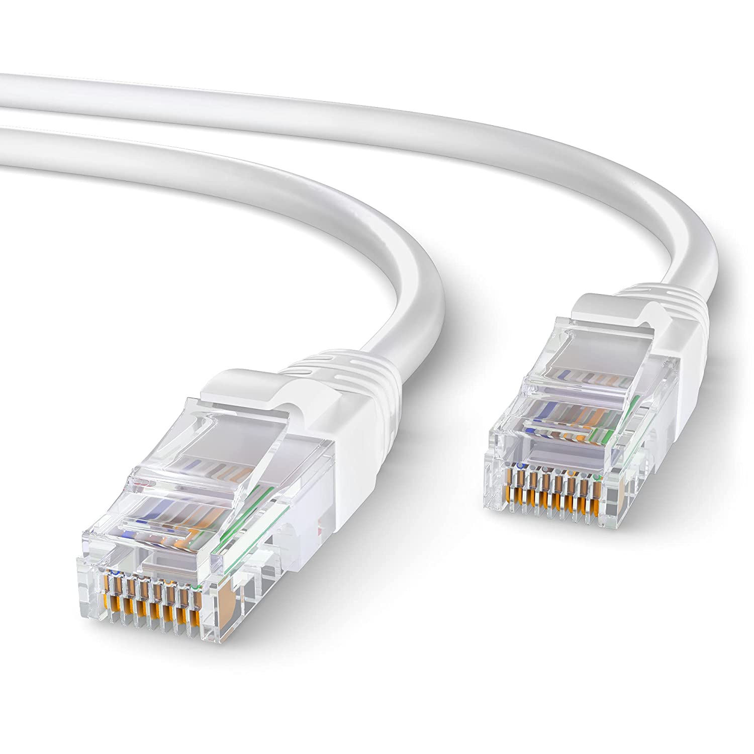 Ulisem Câbles Ethernet Câble Cat 8 Ethernet, LAN RJ45 Câble Réseau SFTP  Vitesse 40 Gbps / 2000Mhz (30M)