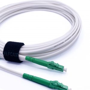 Câble à Fibre Optique LC/APC à LC/APC Monomode Simplex Blanc (Ref:3611)