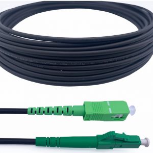 Câble à Fibre Optique en Acier Blinde LC/APC à SC/APC Simplex Monomode LSZH (Ref:3550)