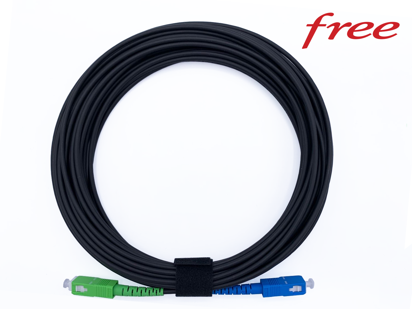Câble Fibre Optique blindé Freebox 4 mm haute qualité - Idéal travaux - 20m  - Câbles réseau - Achat & prix