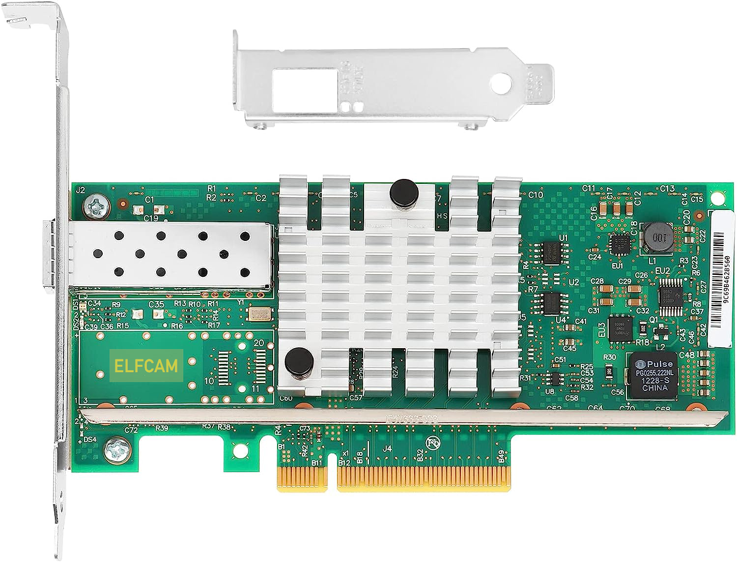 Elfcam® - Commutateur Switch Fibre Optique avec 2 Ports 10GbE SFP+, et 5  Ports 2,5 Gigabit Ethernet RJ45, Plug & Play Non Gere (2  SFP+)