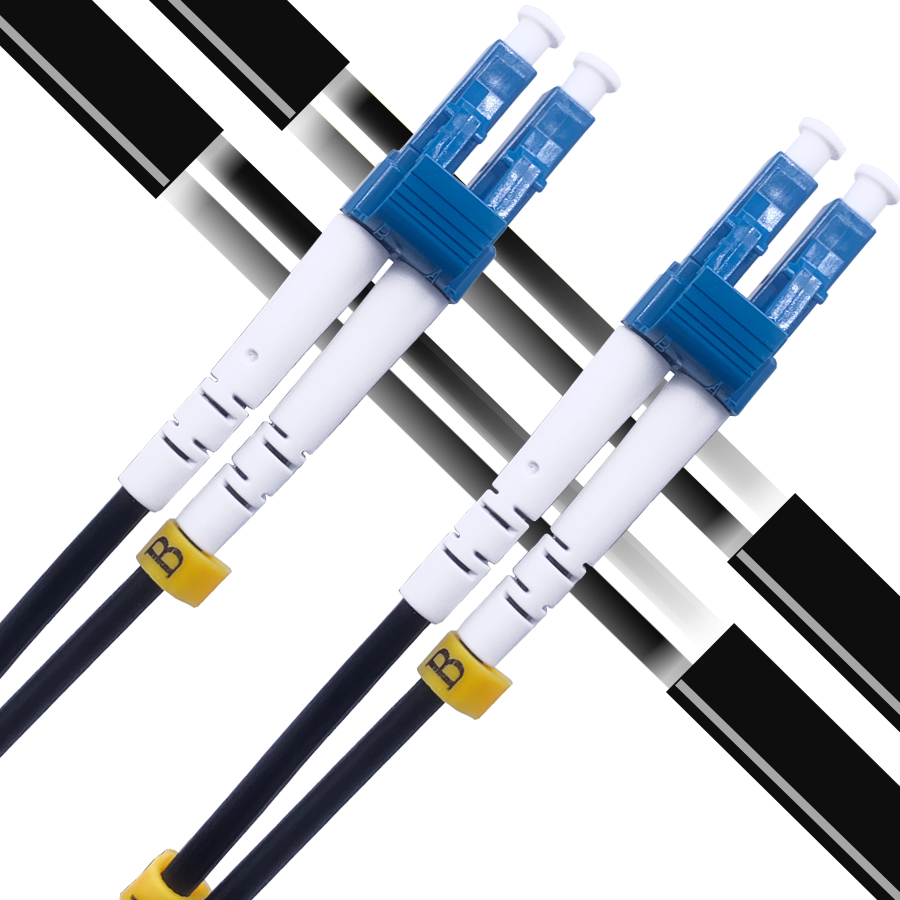Câble fibre optique Temium 5 m Blanc et vert - Câbles ADSL - Achat