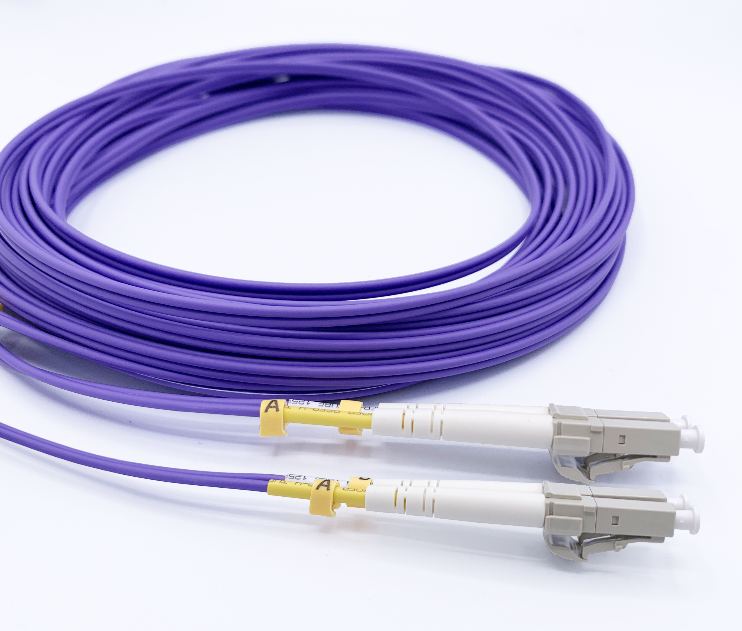 Fiber Patch Cable LC to LC OM3 10Gb Gigabit Multi-Mode Jumper Duplex 50 125 LSZH Fiber Optic Cord for SFP Transceiver, Computer Fiber Networks and F - 3