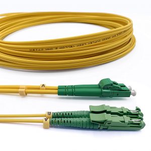 Câble à Fibre Optique E2000/APC à LC/APC OS2 Duplex (Ref:3188)