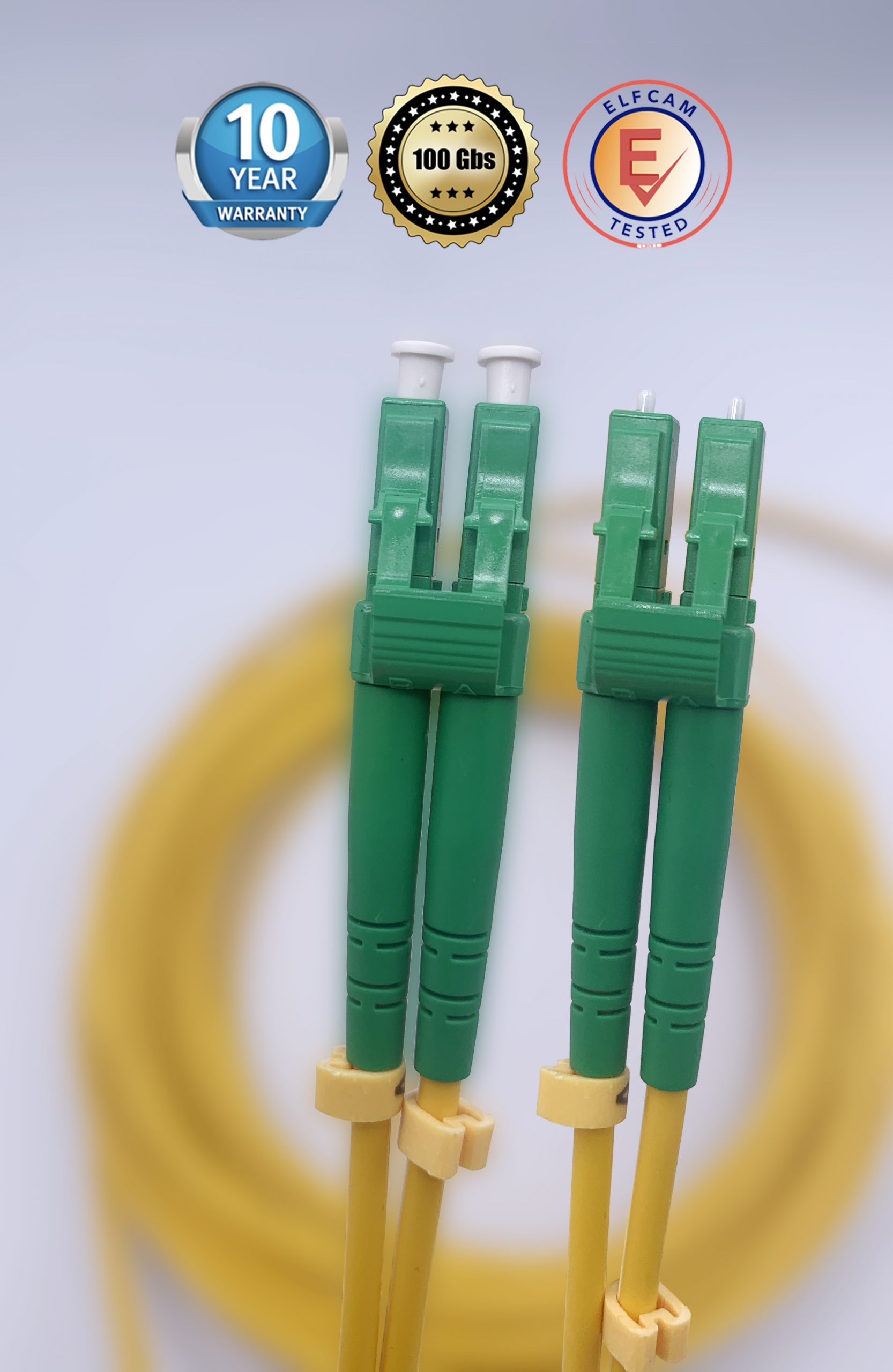 Elfcam® - Câble Fibre Optique (jarretière Optique) SC/APC à SC/APC