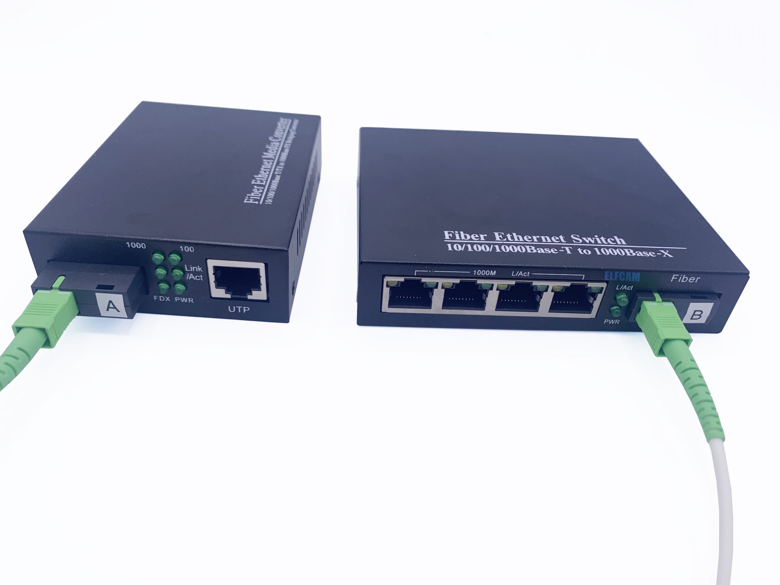 Khall Gigabit Switch 1 fibre 8 ports Ethernet monomode double fibre  convertisseur Gigabit adaptatif pour la conversion de signal, commutateur à  fibre optique 1 port, commutateur Gigabit 