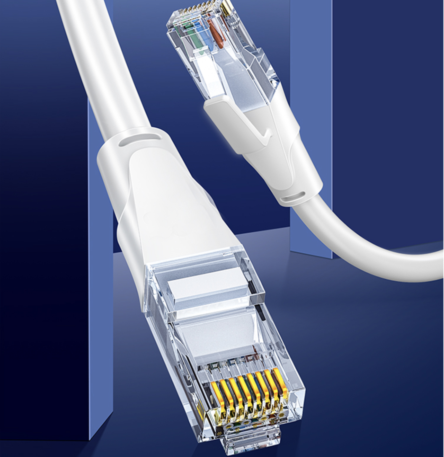 1000M White 0.5m, 1m, 2m, 3m, 5m, 8m, 10m, 15m Cable RJ45 CAT6 Ethernet  Network Flat LAN Cable UTP Patch Router Cables
