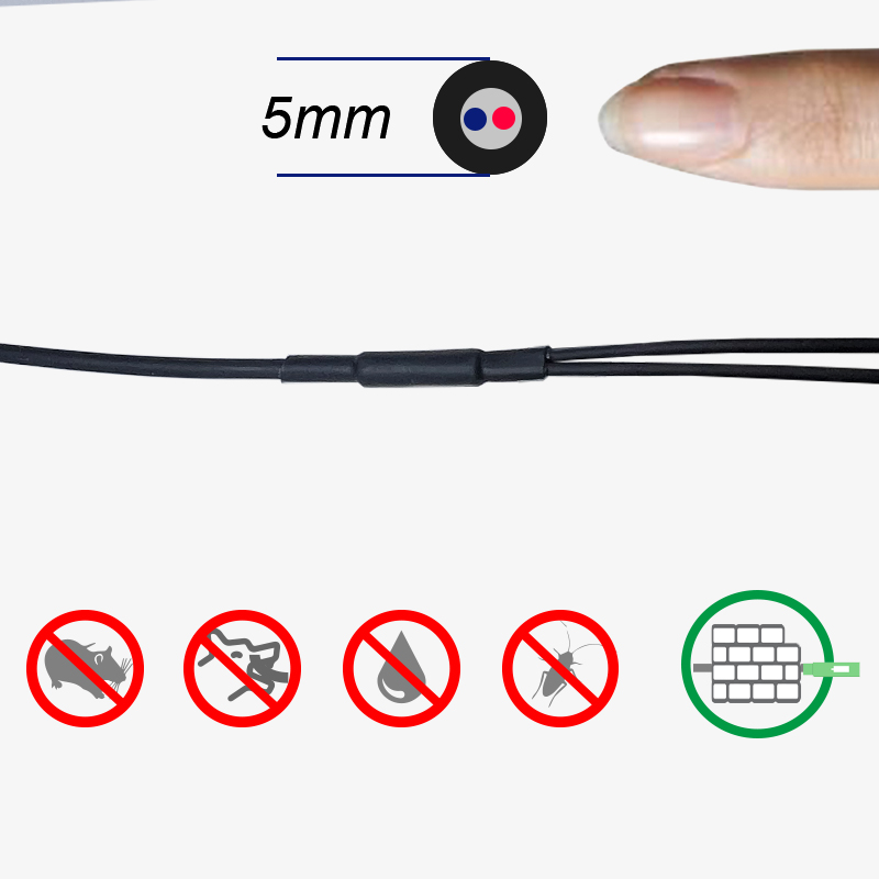 10m (33ft) Câble à Fibre Optique Armé Industriel LC UPC vers LC UPC Duplex  OS2 Monomode -  France